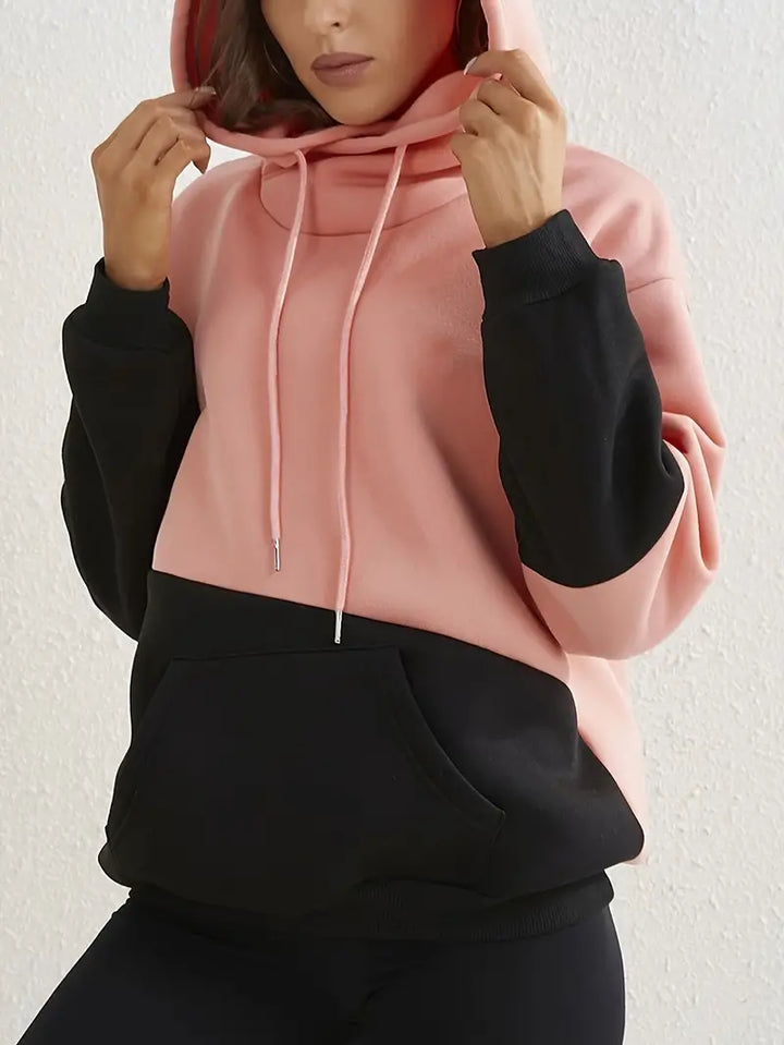 Stilla | Farveblok Hoodie Til Damer