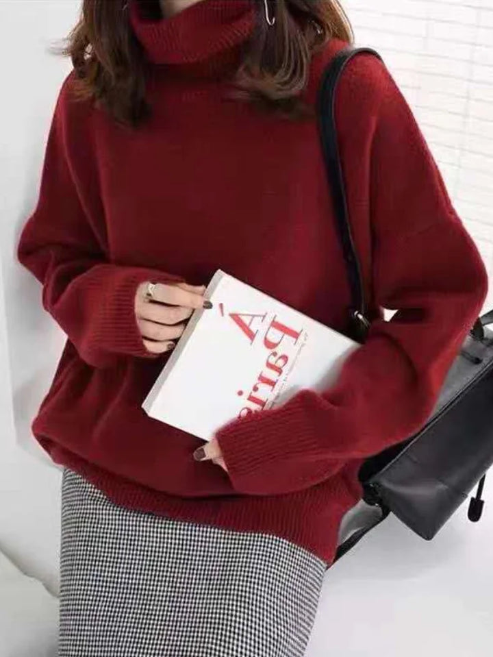 Stilla | Afslappet Cashmere Rullekravepullover Til Kvinder