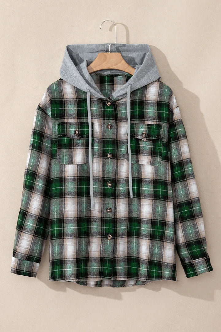 Stilla | Ternet Hoodie med snøre og lommer