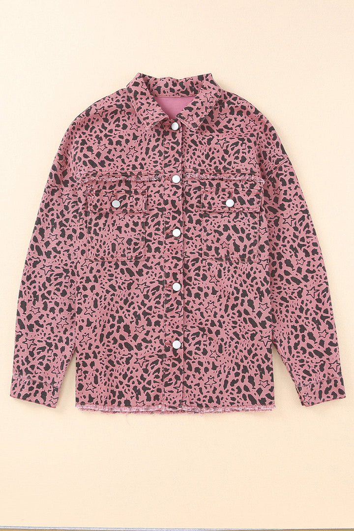 Stilla | Raw Hem Knapper Op Denim Jakke