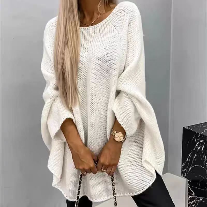 Stilla | Størrelse plus og Cozy Strik Pullover til Kvinder