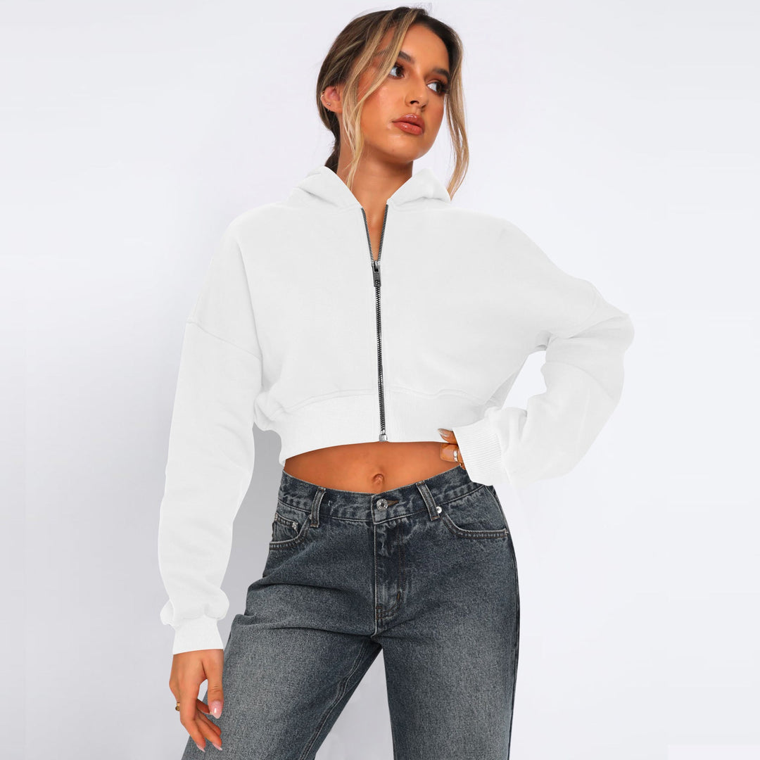 Stilla | Fleece-Hoodie med Lynlås