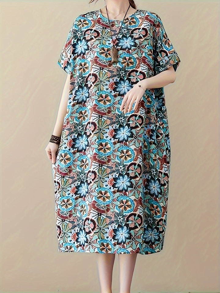 Stilla | Linen Boho Kjole Plus Size