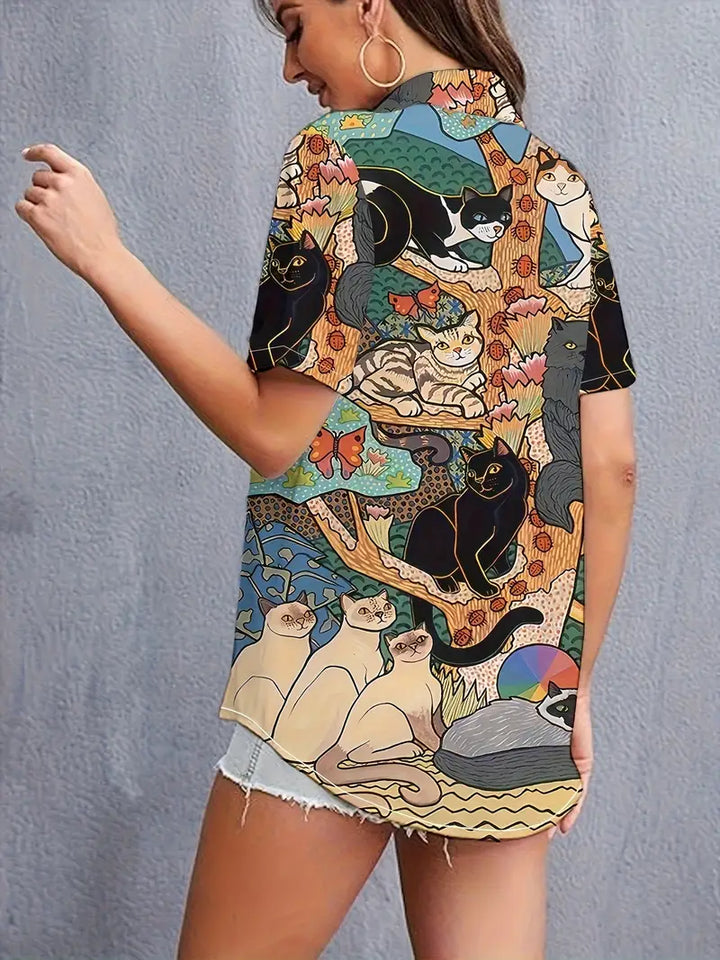 Stilla | Kunstner T-Shirt Med Korte Ærmer