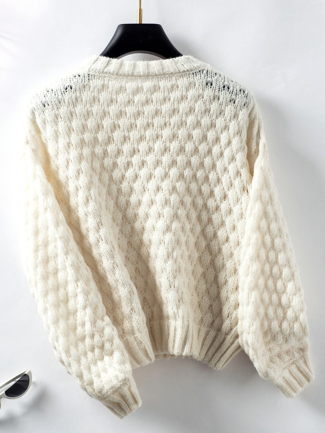 Stilla | Drejet Strikpullover Med Rund Hals