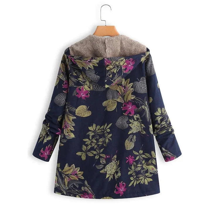 Stilla | Floral Locker Plus Size Vintersjakke