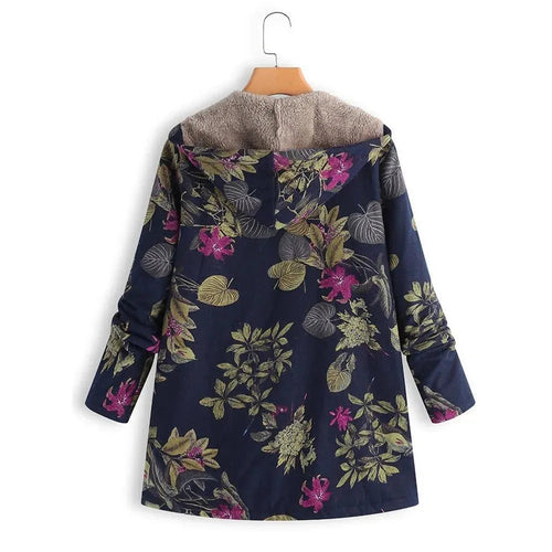 Stilla | Floral Locker Plus Size Vintersjakke