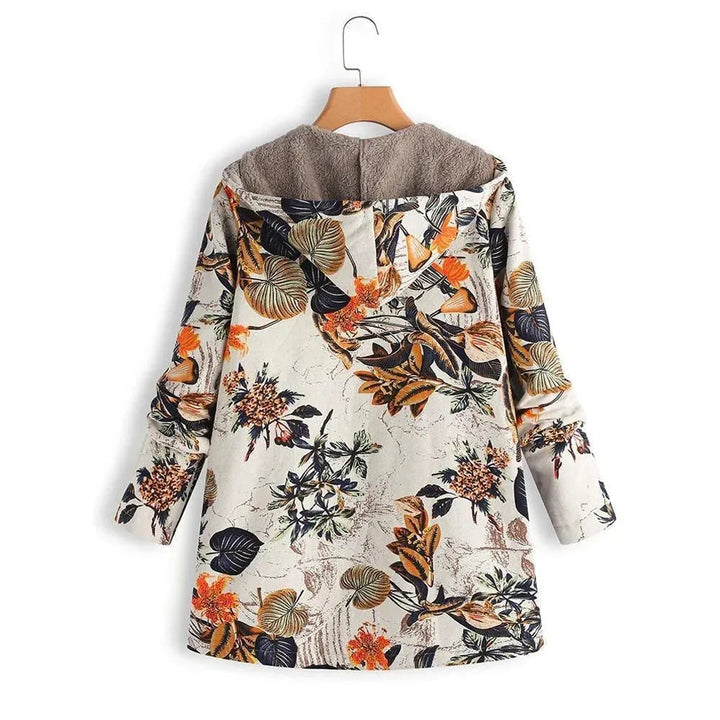Stilla | Floral Locker Plus Size Vintersjakke