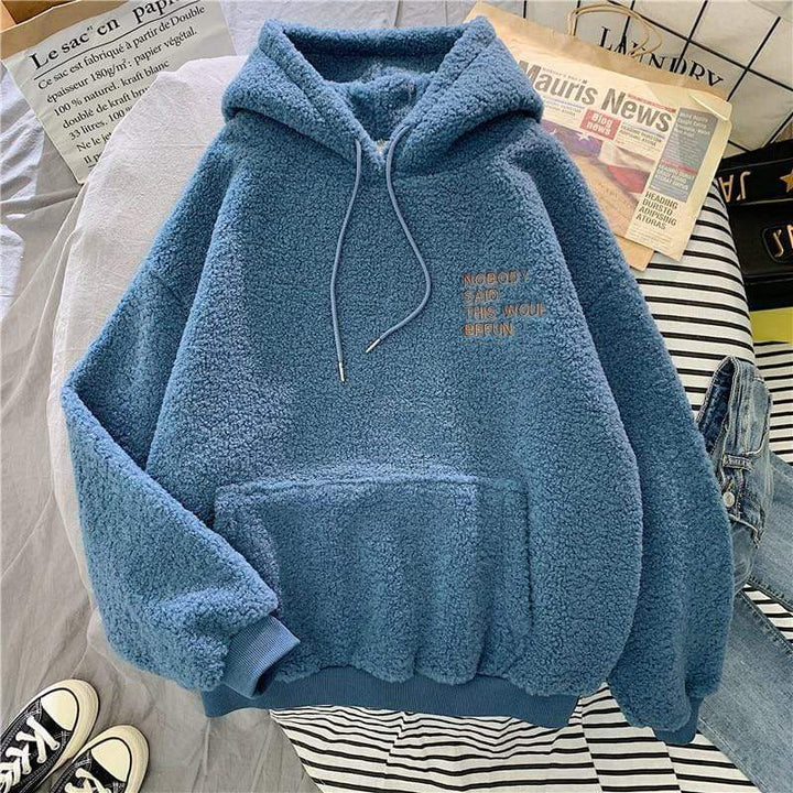 Stilla | Dame Sweatshirt Med Hætte I Efterårsflannel