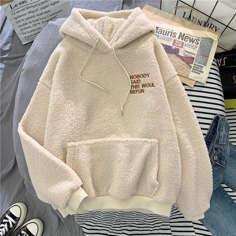 Stilla | Dame Sweatshirt Med Hætte I Efterårsflannel