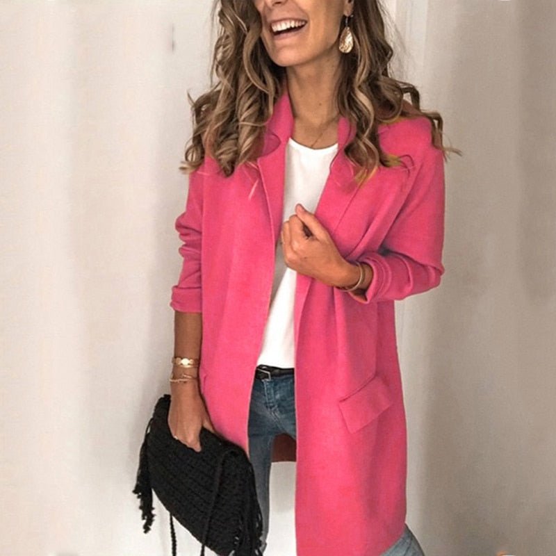 Stilla | Lang Og Elegant Blazer Strikjakke