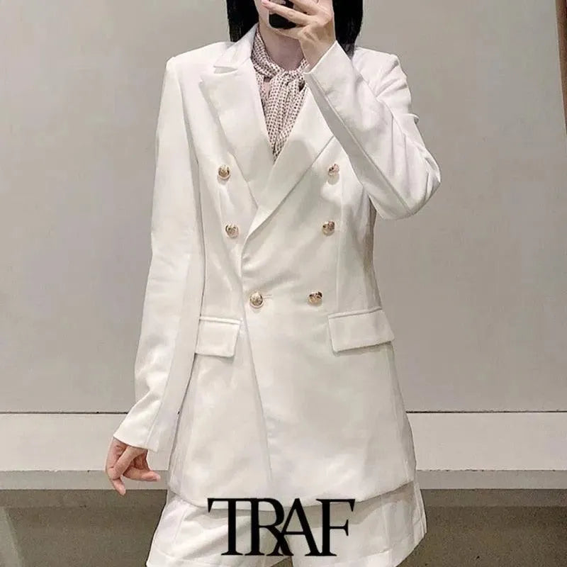 Stilla | FRANS Vintage Blazer Dame - Formelt-Erhverv - Uni-Enfarvet