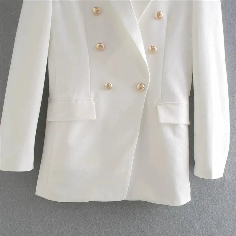Stilla | FRANS Vintage Blazer Dame - Formelt-Erhverv - Uni-Enfarvet