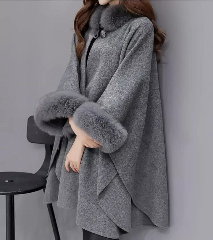 Stilla | Furry Coat - Stilfuld pelsfrakke til kvinder