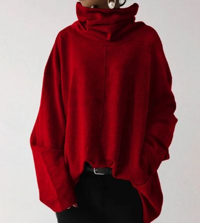 Stilla | Dame Hættetrøje Med Rullekrave