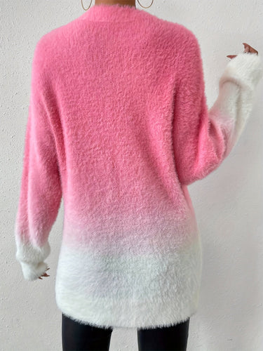 Stilla | Graduert farve crewneck fuzzy pullover