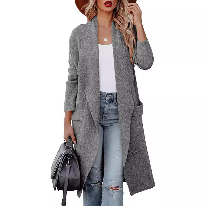 Stilla | Lang Cardigan - Åben Front - Elegant Fritidstøj