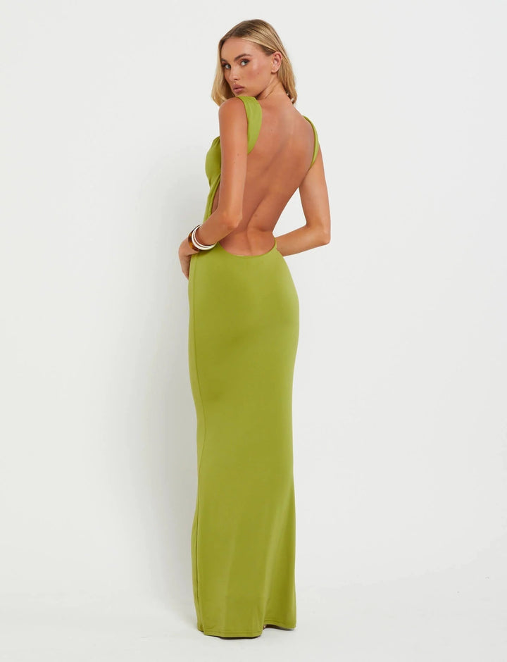 Stilla | Bodycon Maxikjole Uden Ryg