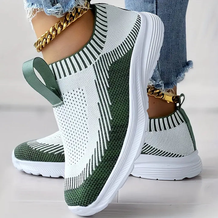 Stilla | Elegante Strik Sneakers Til Kvinder Model Claire Afslappet Og Stil