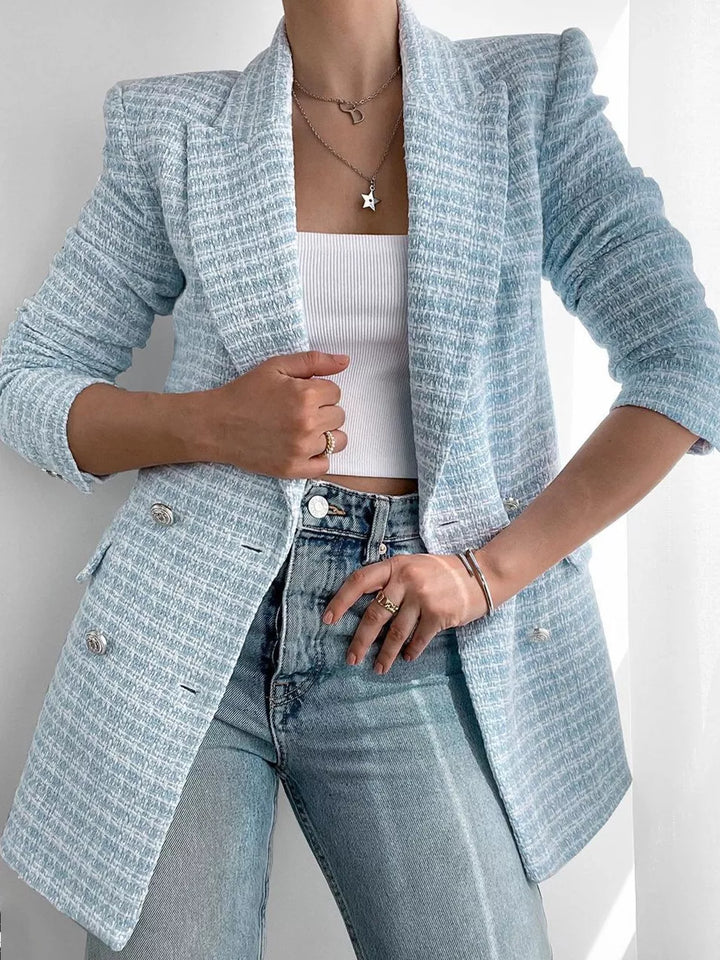 Stilla | Blazer til kvinder Moderne snit i lyseblå