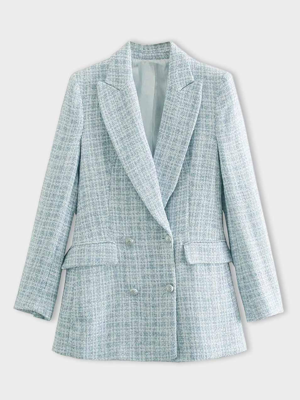 Stilla | Blazer til kvinder Moderne snit i lyseblå