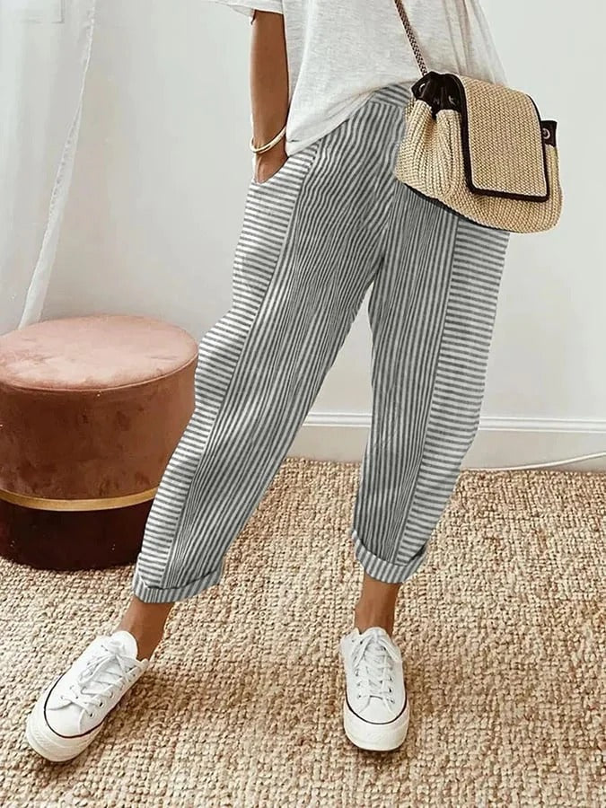 Stilla | Elegante Stribet Bukser