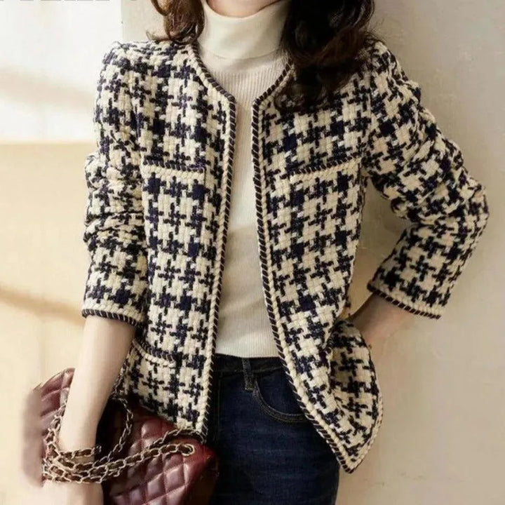 Stilla | Gitter Tartan Tweed Jakke Damer