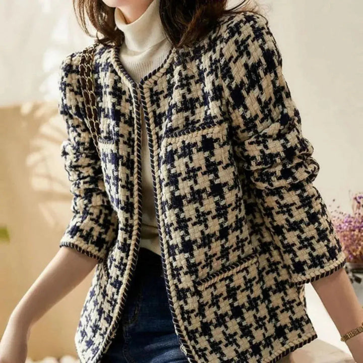 Stilla | Gitter Tartan Tweed Jakke Damer
