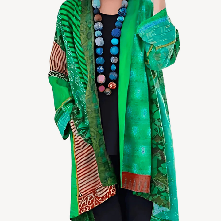 Stilla | Mønstret Kimono-Cardigan til kvinder