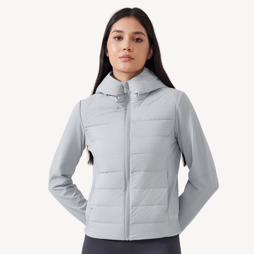 Stilla | Dame Hybrid Pufjakke Hoodie