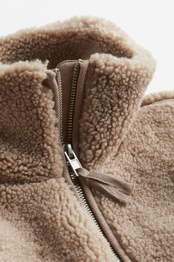 Stilla | Dame Relaxed Fit Teddy Zip-Up Jakke