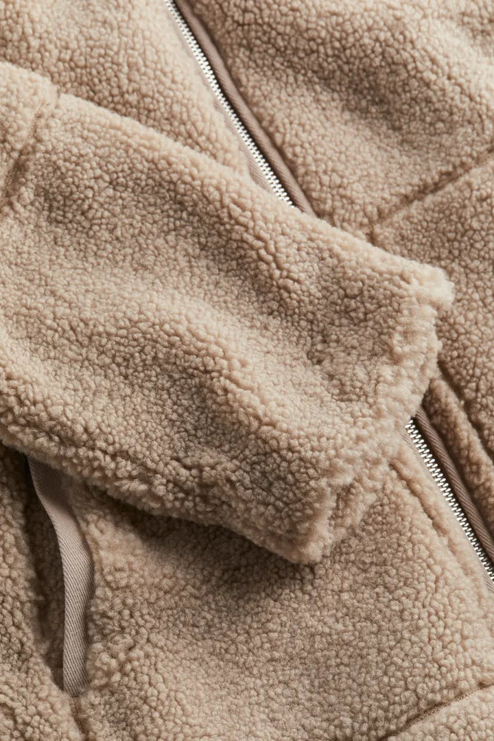Stilla | Dame Relaxed Fit Teddy Zip-Up Jakke