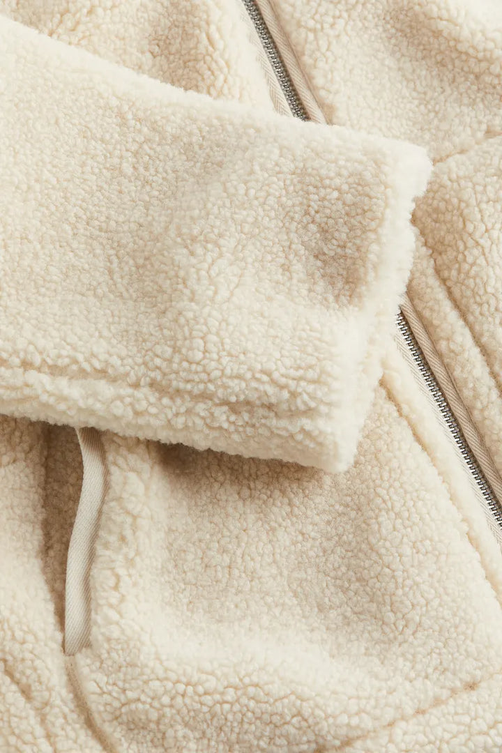 Stilla | Dame Relaxed Fit Teddy Zip-Up Jakke