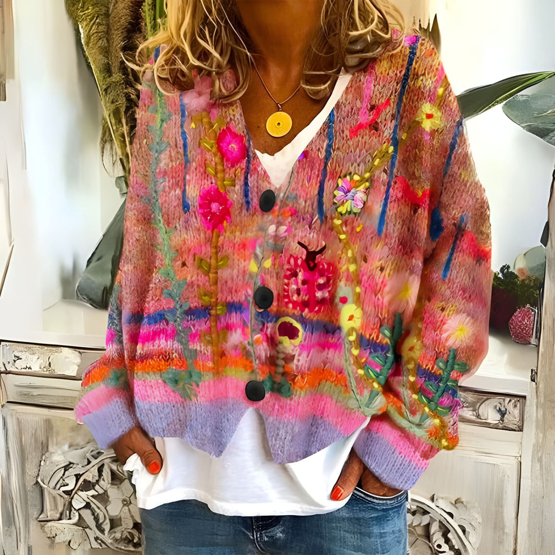 Stilla | Cardigan i Glade Farver