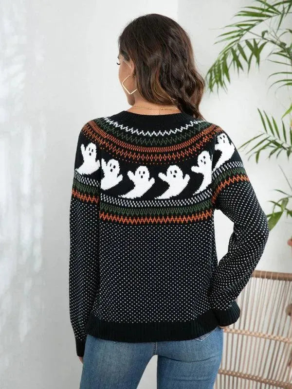 Stilla | Polka Dot Kvinder Strikjakke Sweater