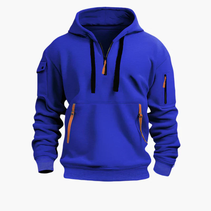 Stilla | Hoodie med Lynlås - Funktionel Fritidshoodie til Hverdag & Udendørs