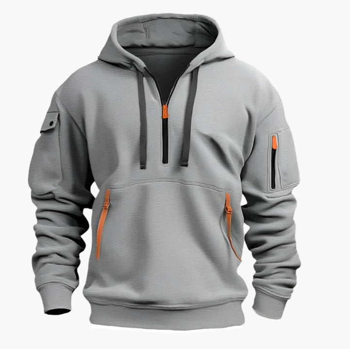 Stilla | Hoodie med Lynlås - Funktionel Fritidshoodie til Hverdag & Udendørs