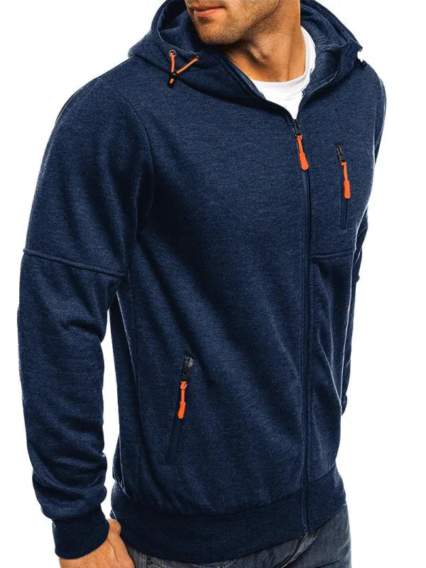 Stilla | Hættetrøje Sportiv Fritid - Behagelig Hoodie med Lynlås og Lommer