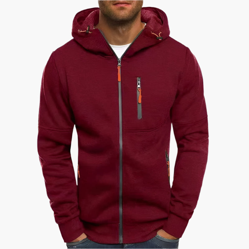 Stilla | Hættetrøje Sportiv Fritid - Behagelig Hoodie med Lynlås og Lommer
