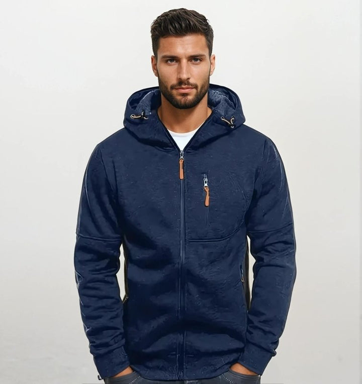 Stilla | Hættetrøje Sportiv Fritid - Behagelig Hoodie med Lynlås og Lommer