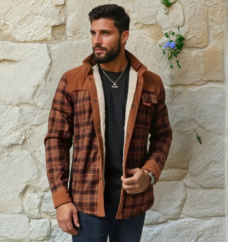 Stilla | Udendørs Flanneljakke I Skovhugger-Stil med Fleece - Fritids- og Arbejdsjakke