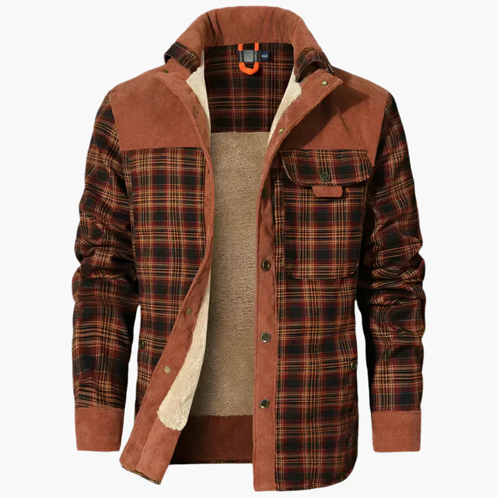 Stilla | Udendørs Flanneljakke I Skovhugger-Stil med Fleece - Fritids- og Arbejdsjakke