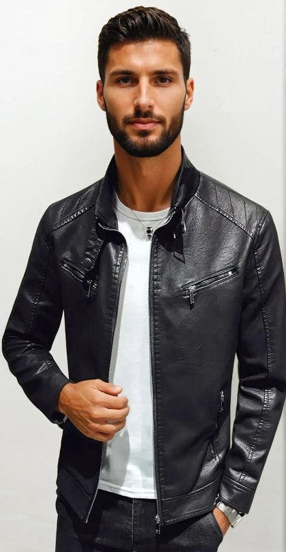 Stilla | Bikerjakke I Moderne Stil til Fritid og Udgang