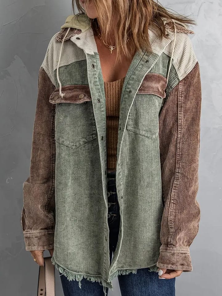 Stilla | Dame Hoodie med knaplukning