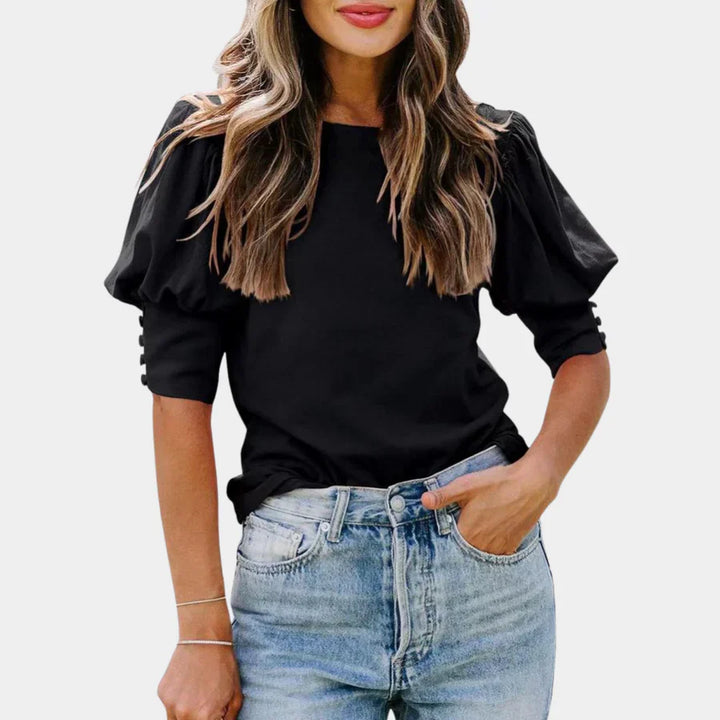 Stilla | Elegant Og Bred Damebluse Skjorte Helena Af Viskose