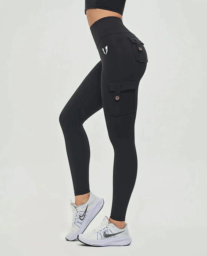 Stilla | Cargo Leggings Med Høj Talje