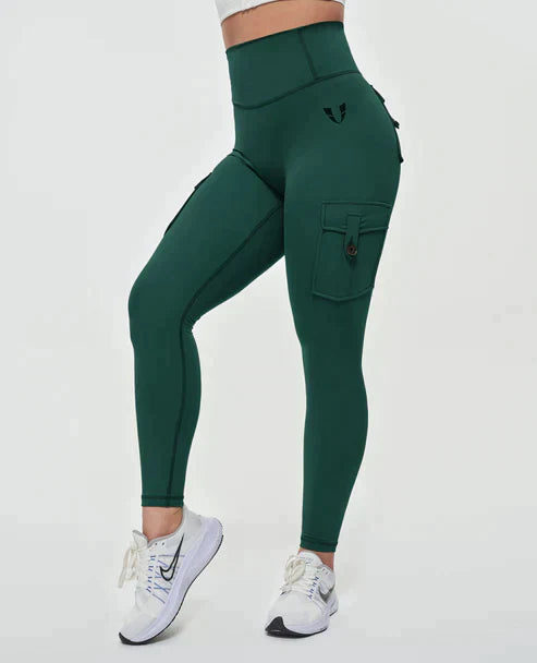 Stilla | Cargo Leggings Med Høj Talje