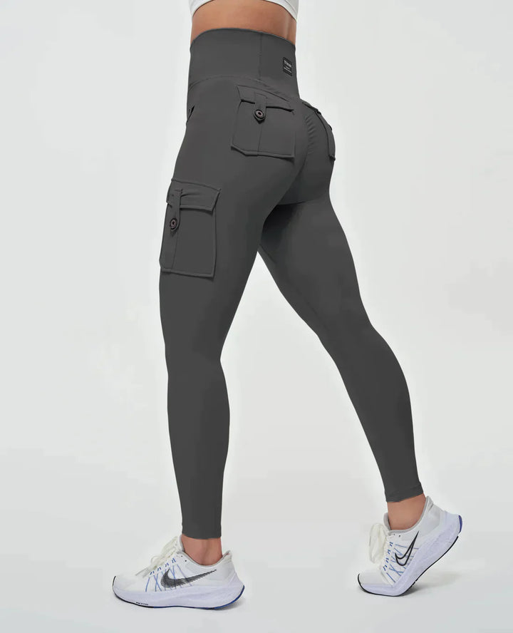 Stilla | Cargo Leggings Med Høj Talje
