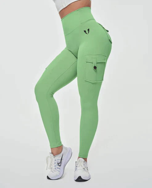 Stilla | Cargo Leggings Med Høj Talje