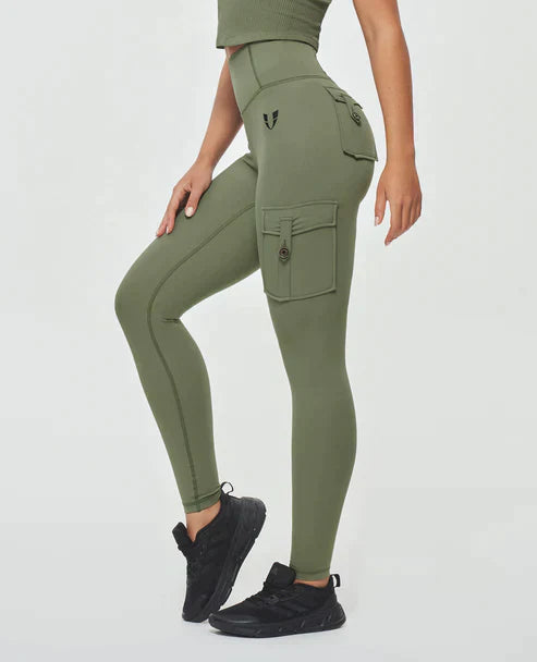 Stilla | Cargo Leggings Med Høj Talje